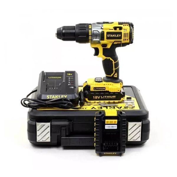 Дриль-шуруповерт акумуляторний ударний Stanley STDC18LHBK STDC18LHBK фото