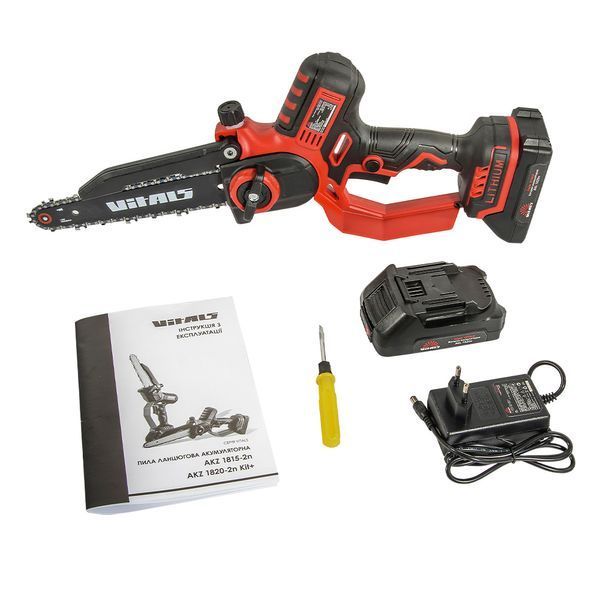 Пила ланцюгова акумуляторна Vitals AKZ 1820-2n Kit+ 223817 фото