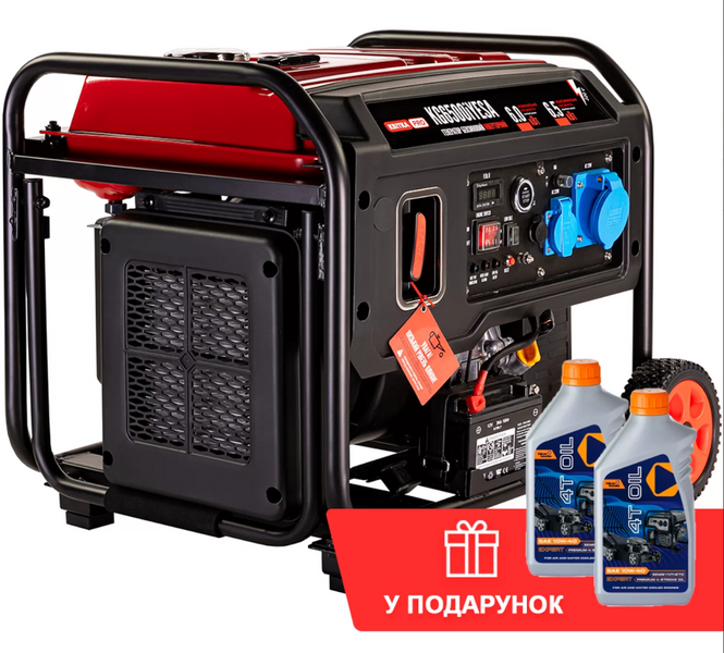 Інверторний бензиновий генератор КВІТКА PRO KG6500iYESA (+ олива, 6.5 кВт, є вихід під ATS) (110-7054) 110-7054 фото