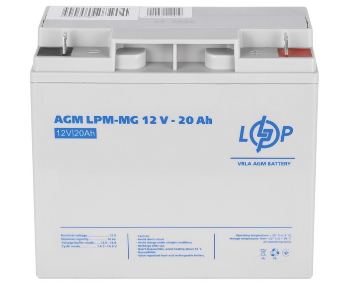 Акумулятор мультигелевий LPM-MG 12V - 20 Ah 6556 фото