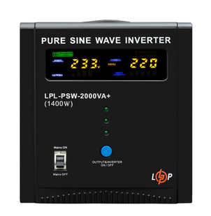 ИБП Logic Power LPL-PSW-2000VA+ (1400Вт) 10A/20A с правильной синусоидой 24V 37721 фото