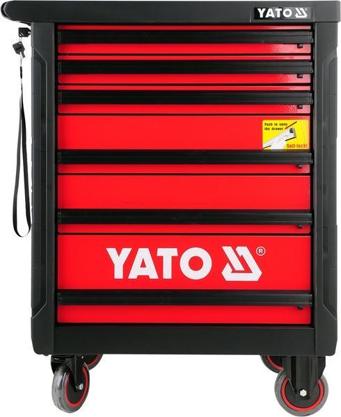 Инструментальная тележка YATO на колесах, 6 шуфляд, 975 x766x465мм наб. 177 шт. YT-5530 YT-5530 фото