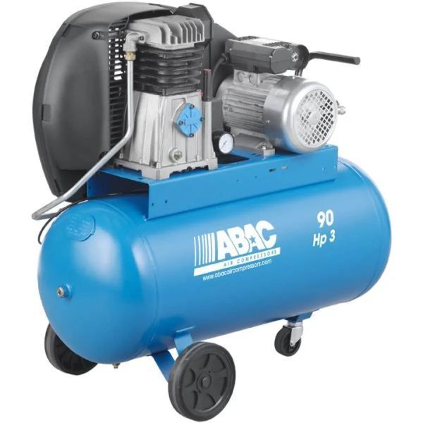 Компресор ABAC PRO A39B 90CT4 ремінний двоциліндровий 4116024614 фото