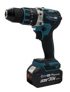 Аккумуляторный шуруповерт PROFI-TEC DHP485BL POWERLine (2 х 5.0 Ач, зарядное устройство) 005131 фото