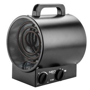 Теплова гармата електрична Neo Tools 90-065 (2кВт, 50м кв, 253м куб/год) 90-065 фото