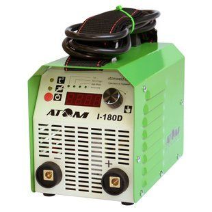 Сварочный инвертор Атом I-180D без кабелей, со штекерами Binzel (CM 10-25) 15552903 фото