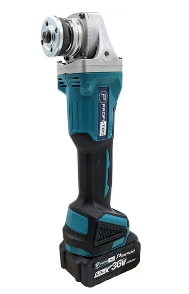 Аккумуляторная болгарка PROFI-TEC DGA36BL POWERLine (2 х 5.0 Ач, зарядное устройство) 004972 фото