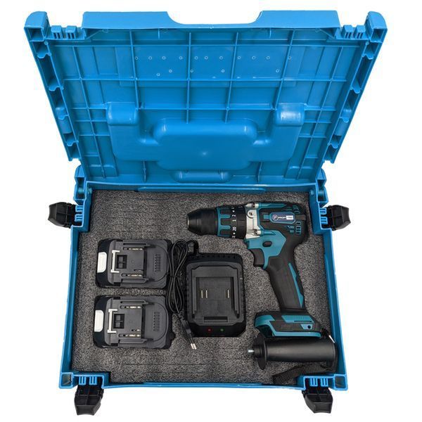 Аккумуляторный шуруповерт PROFI-TEC DHP485BL POWERLine (2 х 5.0 Ач, зарядное устройство) 005131 фото