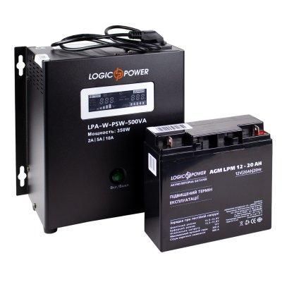 Комплект резервного живлення для котла LogicPower ДБЖ A500 + AGM батарея 270W 13338 фото