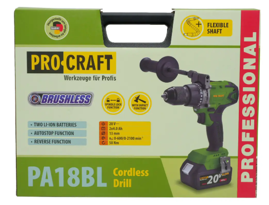 Шуруповерт Procraft PA18BL Universal Extra (без акб і зп) 101805 фото