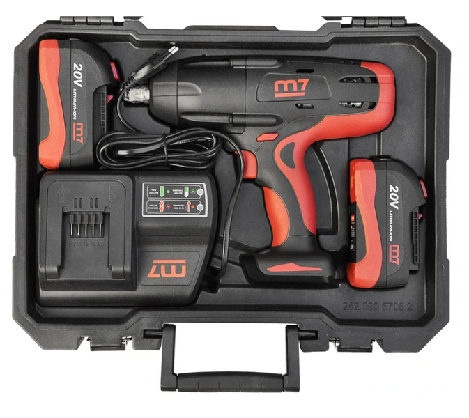 Акумуляторний ударний гайковерт Mighty Seven DW-18502 1310 фото