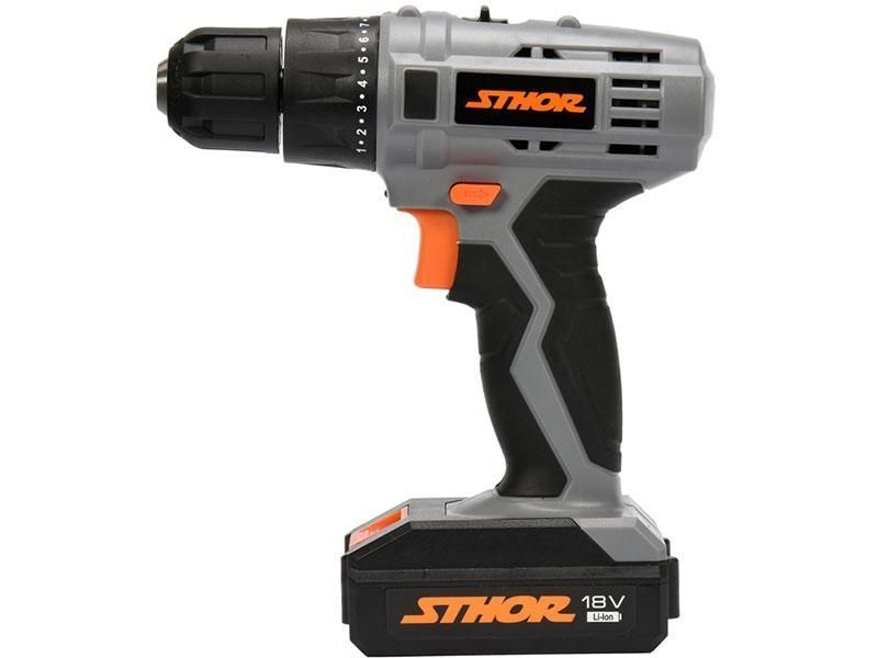 Аккумуляторный дрель шуроповерт STHOR 18V 78972 78972 фото