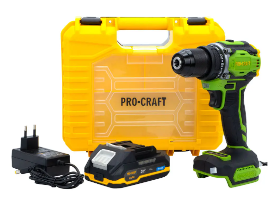 Шуруповерт акумуляторний Procraft PA18Pro (з 1 АКБ 2Ач) 001816 фото
