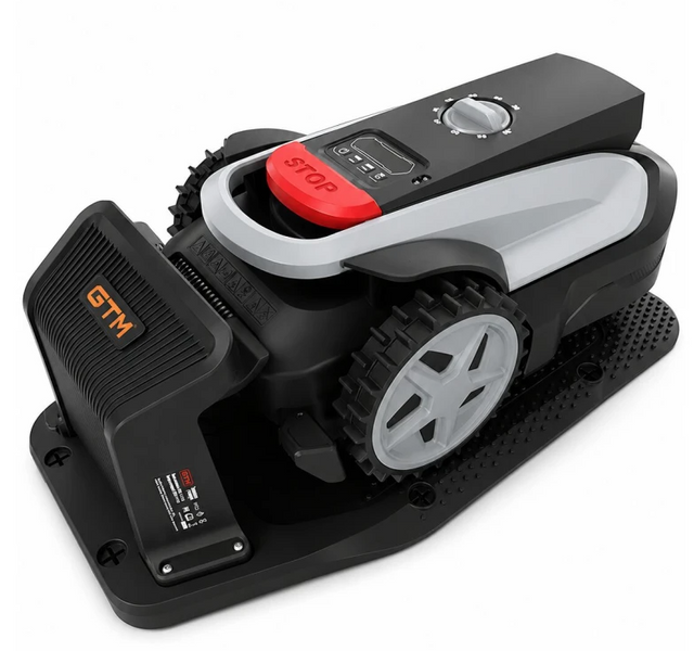Газонокосилка-робот GTM RLM800/18V (800 кв.м, с зарядной станцией и комплектом для установки) 84174 фото