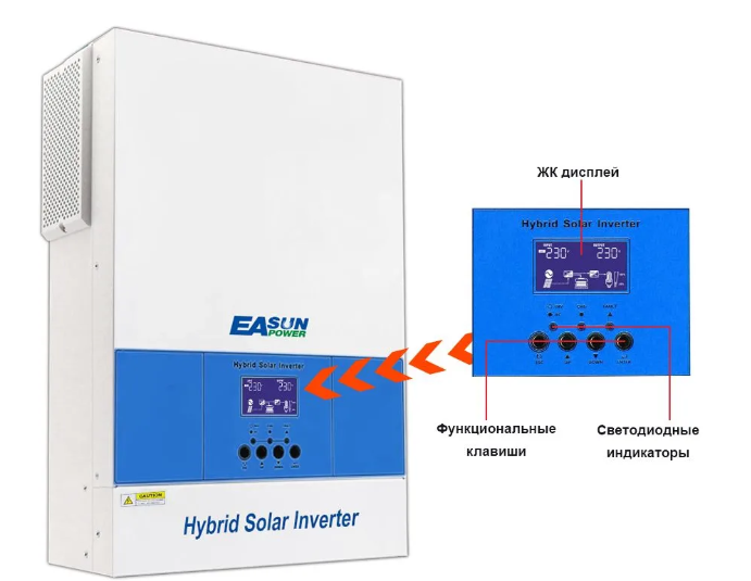 Гібридний інвертор Easun Power 6.2 кВт (ISOLAR SMG II 6.2KP WIFI) T1290K фото