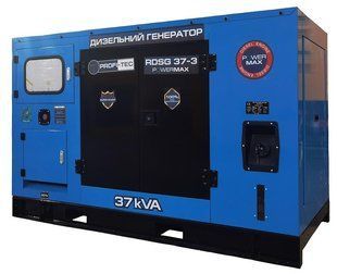 Генератор дизельний PROFI-TEC RDSG37-3 Power MAX (37 кВА/30кВт, двигун RICARDO) 005033 фото