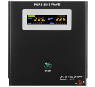ИБП Logic Power LPL-W-PSW-2000VA+ (1400Вт) 10A/20A с правильной синусоидой 24V 37706 фото