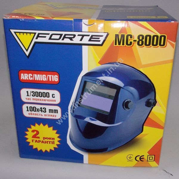 СВАРОЧНАЯ МАСКА-ХАМЕЛЕОН FORTE МС-8000 37891 фото