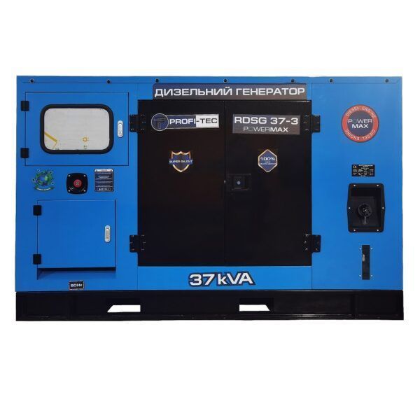 Генератор дизельный PROFI-TEC RDSG37-3 Power MAX (37 кВА/30кВт, двигатель RICARDO) 005033 фото