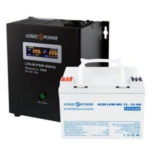 Комплект резервного живлення для котла LogicPower ДБЖ A500VA + мультигелева батарея 420W 13600 фото