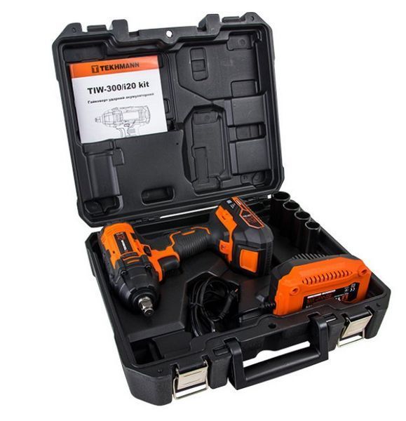 Ударный гайковерт аккумуляторный Tekhmann TIW-300/i20 kit (848398) 848398 фото