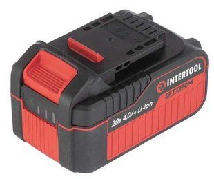 Аккумулятор INTERTOOL WT-0341 (20 В, Li-ion, 4.0 Ач) WT-0341 фото