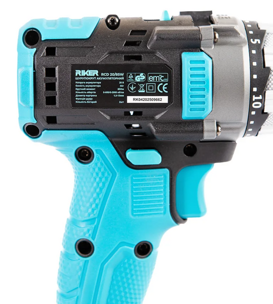 Шуруповерт акумуляторний Riker RCD 20/85W RK0007 фото