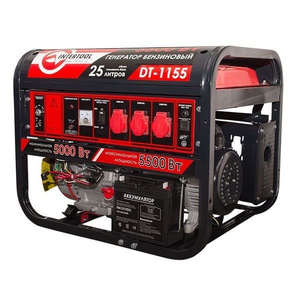 Генератор бензиновый INTERTOOL DT-1155 DT-1155 фото