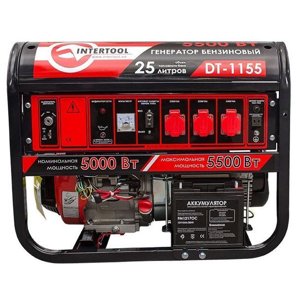 Генератор бензиновый INTERTOOL DT-1155 DT-1155 фото