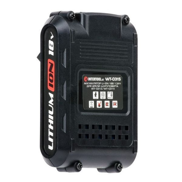 Аккумулятор Li-Ion INTERTOOL WT-0315 (18В, 1,3 Ач) WT-0315 фото