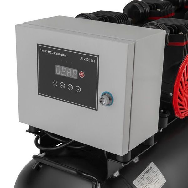 Компрессор безмасляный INTERTOOL PT-0041 (100 л, 3х1.5 кВт, 220 В, 8 атм, 750 л/мин) PT-0041 фото
