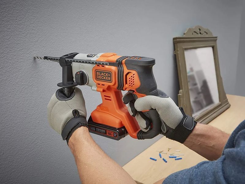 Перфоратор акумуляторний BLACK+DECKER BCD900E2K BCD900E2K-QW фото