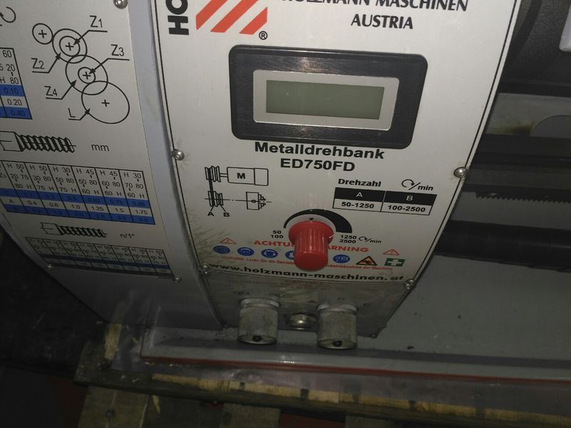 Токарно-гвинторізний верстат Holzmann ED750FDQ 230V (без столу) 9120039901886 фото