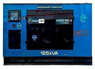 Генератор дизельний PROFI-TEC WDSG125-3 Power MAX (125 кВА/100 кВт) 005039 фото