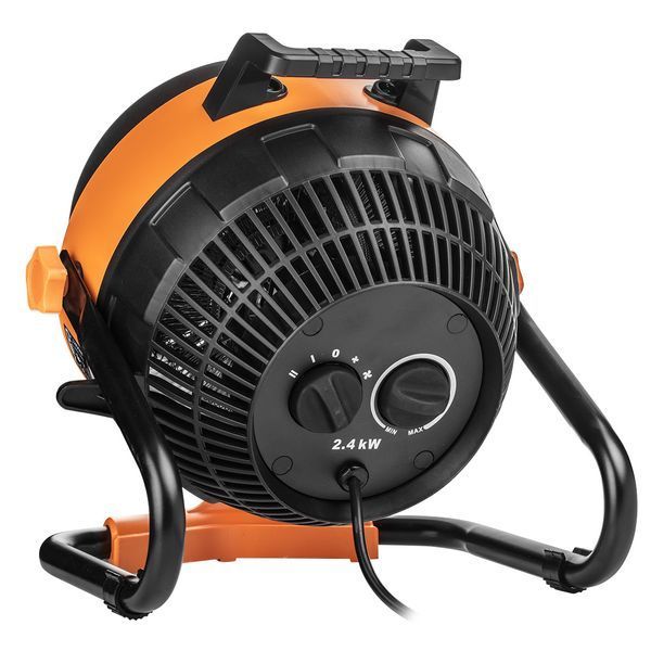 Теплова гармата електрична Neo Tools 90-070 (2в1, 2.4кВт, 35-50м кв, 460м куб/год) 90-070 фото