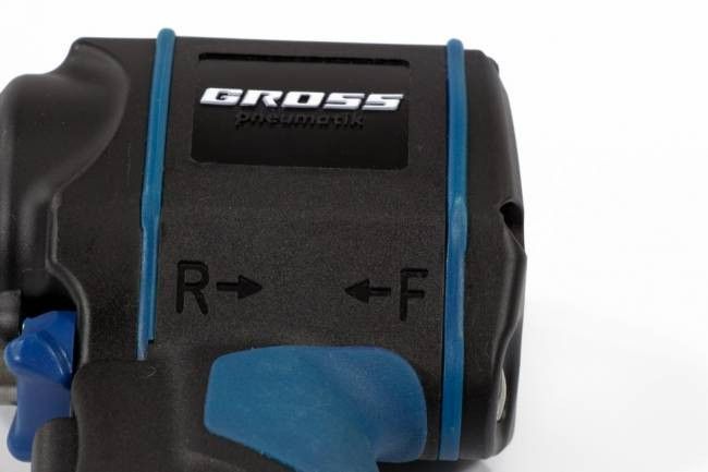 Гайковерт пневматичний ударний GROSS G985 (1/2", Twin Hammer, 610 Нм, 9000 об/хв, композитний корпус) 57440 фото
