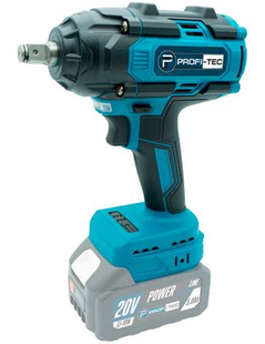 Гайковерт акумуляторний ударний PROFI-TEC 20V PTW820BL (без акумуляторів та ЗП, коробка) 006106 фото