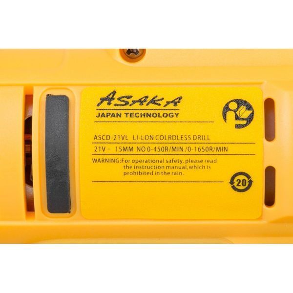 Акумуляторний шуруповерт Asaka ASCD-21VL (21B, LI-ION) ASCD-21VL фото