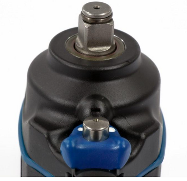 Гайковерт пневматичний ударний GROSS G985K2, 1/2", 610Нм, 9000 об/хв, з набором 17 предметів) 57445 фото