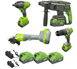 Набір акумуляторних інструментів GRASSER SET-G4 (4в1 ) SET-G4 фото 1