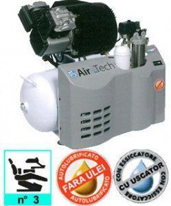 Компресор безмасляний медичний AIR-TECH 50/254 EM FIAC (на 3 установки) 1121670009 фото