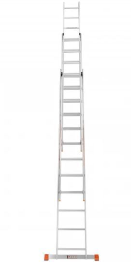Лестница алюминиевая 3-х секционная LADDER PRO (3х7 ступеней) (160-9004) 160-9004 фото