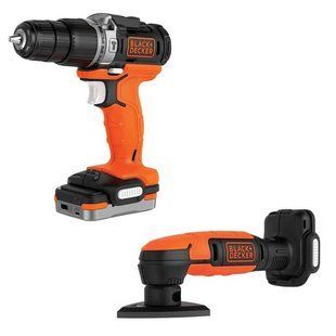 Набір із двох акумуляторних електроінструментів BLACK+DECKER BDCK121S1S BDCK121S1S фото