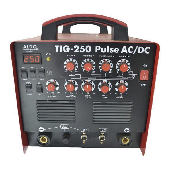 Зварювальний аргоновий апарат ALDO TIG-250 Pulse AC/DC (для зварювання алюмінію) 001803 фото