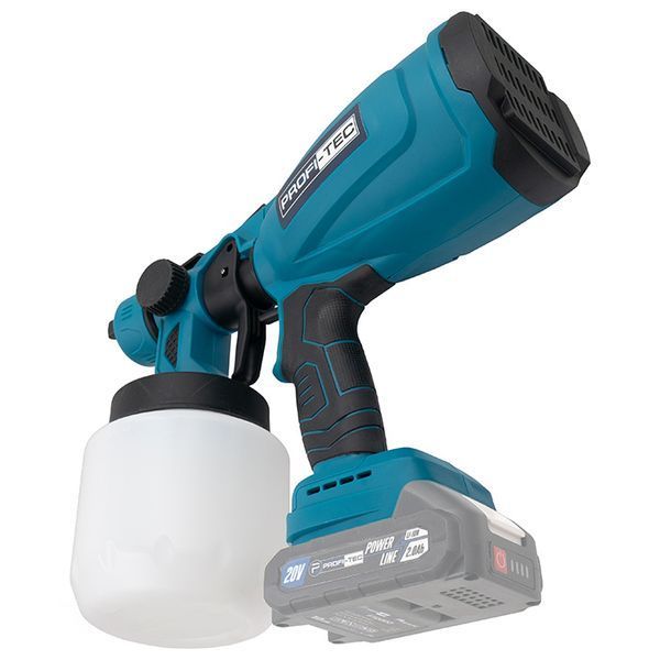 Аккумуляторный краскопульт PROFI-TEC PSG80020 POWERLine (2&times;PT2020MP (2.0 Aг), зарядное устройство) 006610 фото