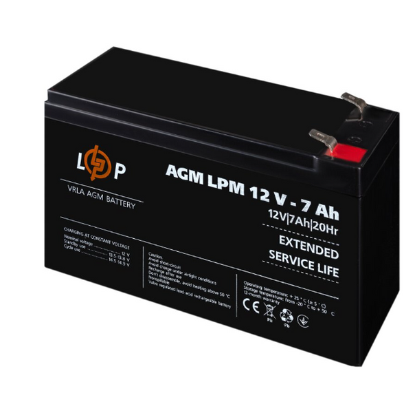 Акумулятор Logic Power AGM LPM 12V - 7Ah 3862 фото