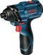 Набір акумуляторних інструментів Bosch GDR 120-Li Professional + Набір з 5 HSS-G свердл 0.601.9F0.005 фото 1