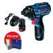 Набір акумуляторних інструментів Bosch GDR 120-Li Professional + Набір з 5 HSS-G свердл 0.601.9F0.005 фото 3