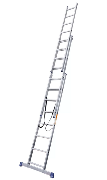 Драбина алюмінієва 3-х секційна BLUETOOLS Expert (3х8 сходинок) (160-9025) 160-9025 фото