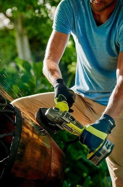 Шліфмашина кутова (КШМ) Ryobi ONE+ R18AG7-0 5133002852 фото